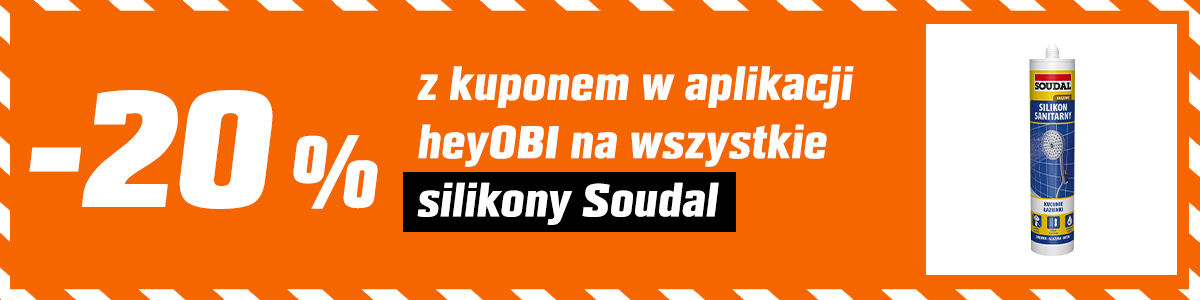 -20% na wszystkie silikony Soudal z kuponem w aplikacji