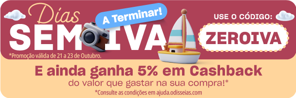 Dias Sem Iva! Código ZEROIVA
