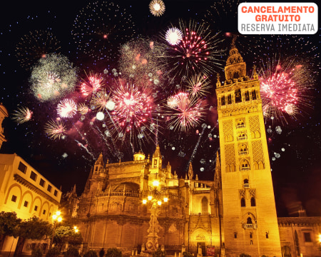 Passagem de Ano em Sevilha: Domocenter Apartamentos Turísticos | Réveillon em Apartamento T1 para 4 Pessoas