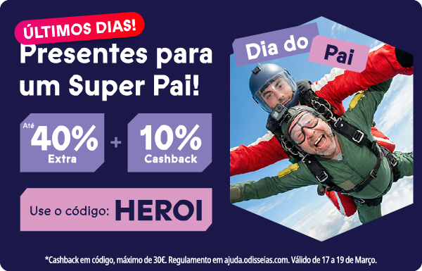 Até 40% Extra e 10% cashback com código HEROI