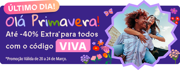 Até -40% EXTRA só hoje » Código KISS