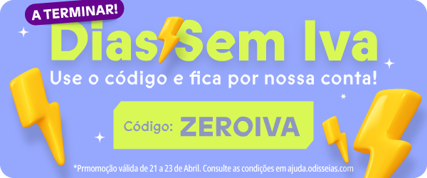 Dias sem IVA! Com o código ZEROIVA
