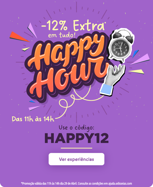 Happy Hour Odisseias | Tudo com -12 Extra