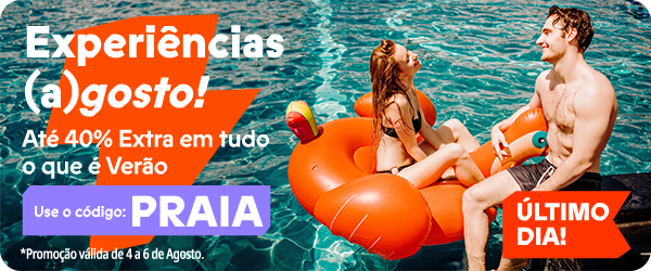 Último dia de até -40% extra com o código PRAIA