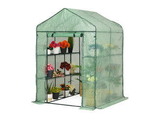 Szklarnia mini do ogrodu 1,4 x 1,4 x 2 Garden Point zielona