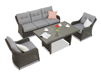 Meble technorattanowe Toledo Apetito 5 antracyt Garden Point