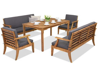 Meble ogrodowe z drewna akacjowego Danang Apetito 8 Garden Point