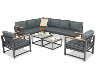 Stalowe meble ogrodowe Guarda Garden Point antracyt