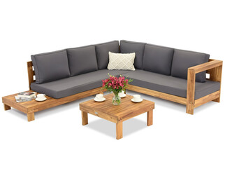 Narożnik ogrodowy z drewna akacjowego Manama Garden Point