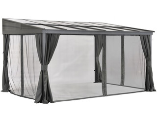 Aluminiowe zadaszenie tarasowe 3 x 4 m Tarragona Premium Garden Point antracyt