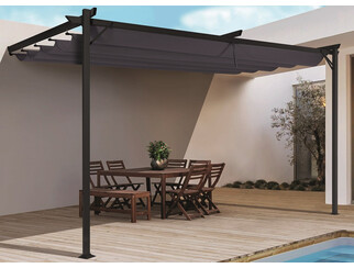 Antracytowe zadaszenie tarasu Santana 4x4m Garden Point