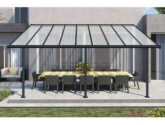Aluminiowe zadaszenie tarasu Sierra Palram - Canopia 3 x 5,46 szare