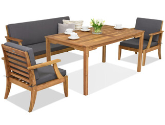 Meble ogrodowe z drewna akacjowego Danang Apetito 5 Garden Point