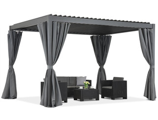 Pergola tarasowa wolnostojąca Lagos Premium 3x4 Garden Point antracyt