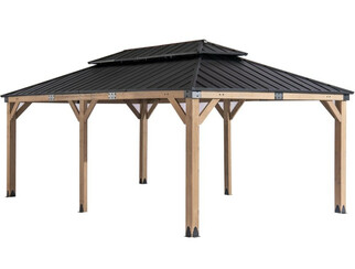 Drewniana altana ogrodowa Orlando 3,6 x 6,2 m CoverTech