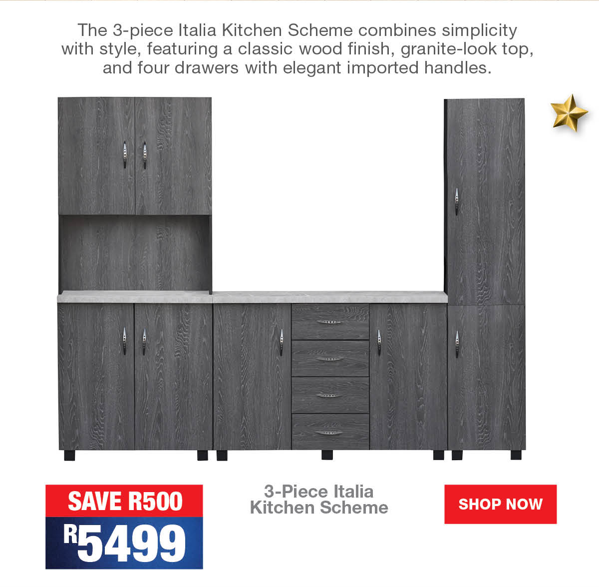 3-Piece Italia Kitchen Scheme