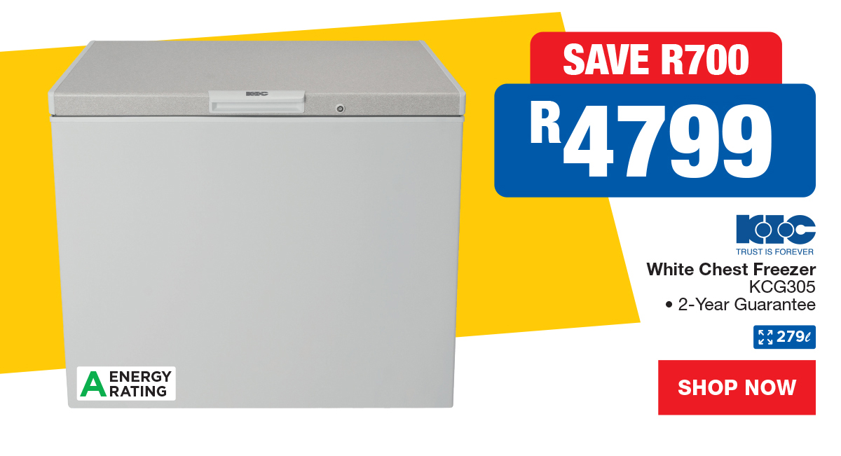 KIC white chest freezer