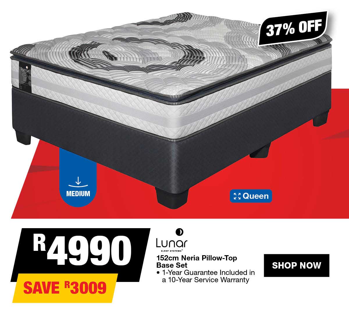 Lunar 152cm Neria Pillow Top