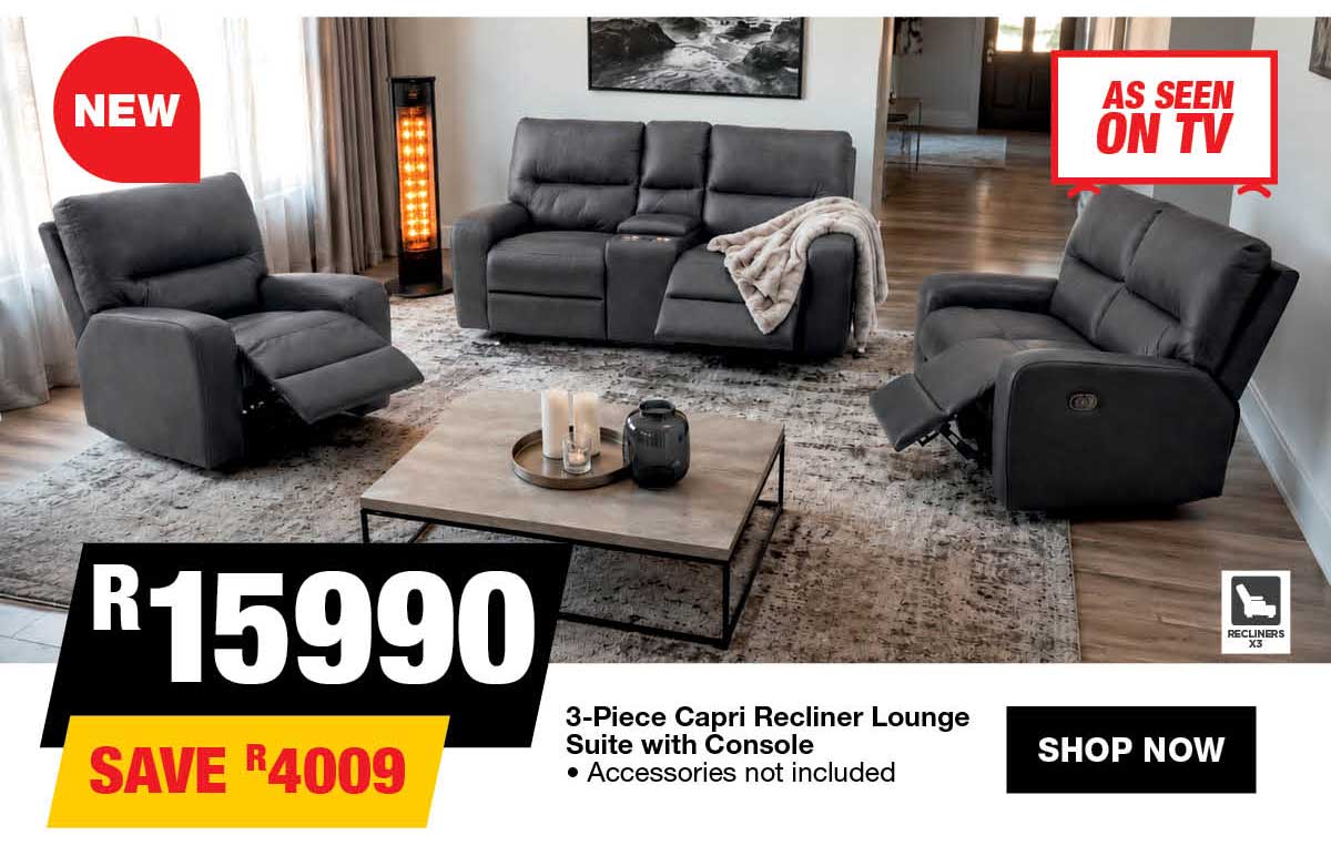 3-Piece Capri Recliner Lounge