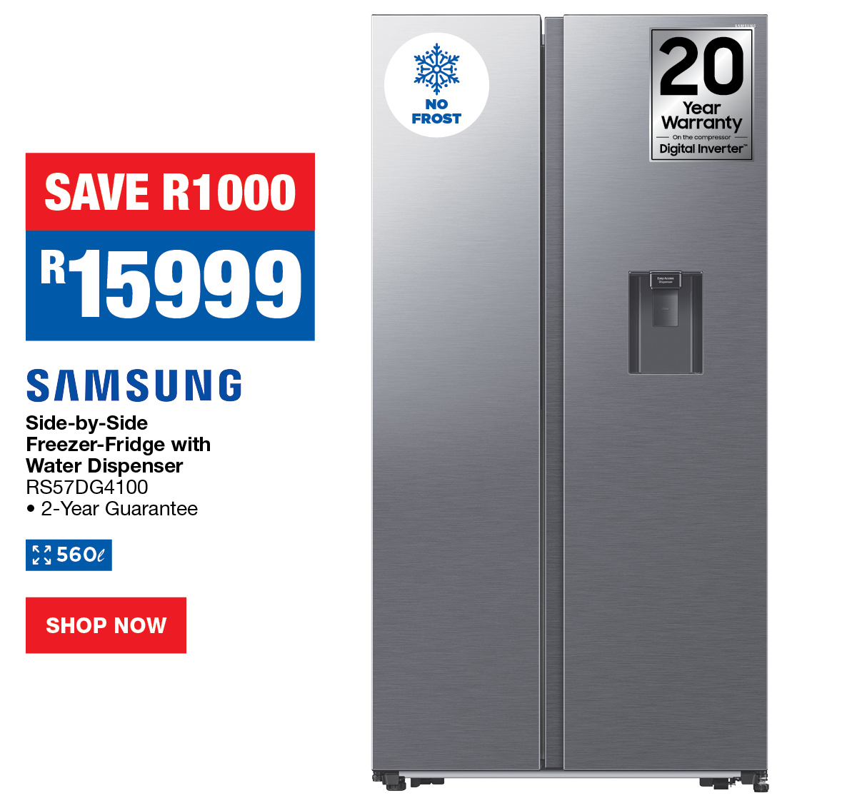 Samsung Side by Side freezer Fridge 