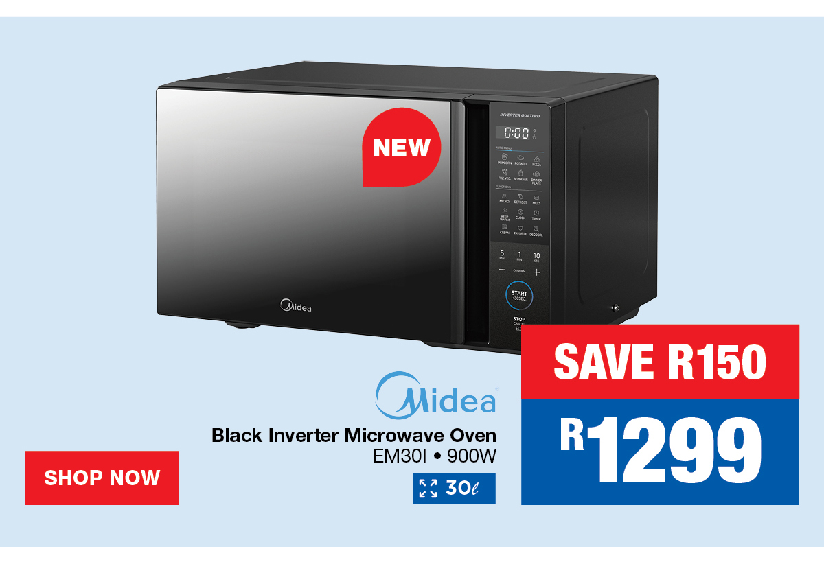 Midea Black Inverter Microwave