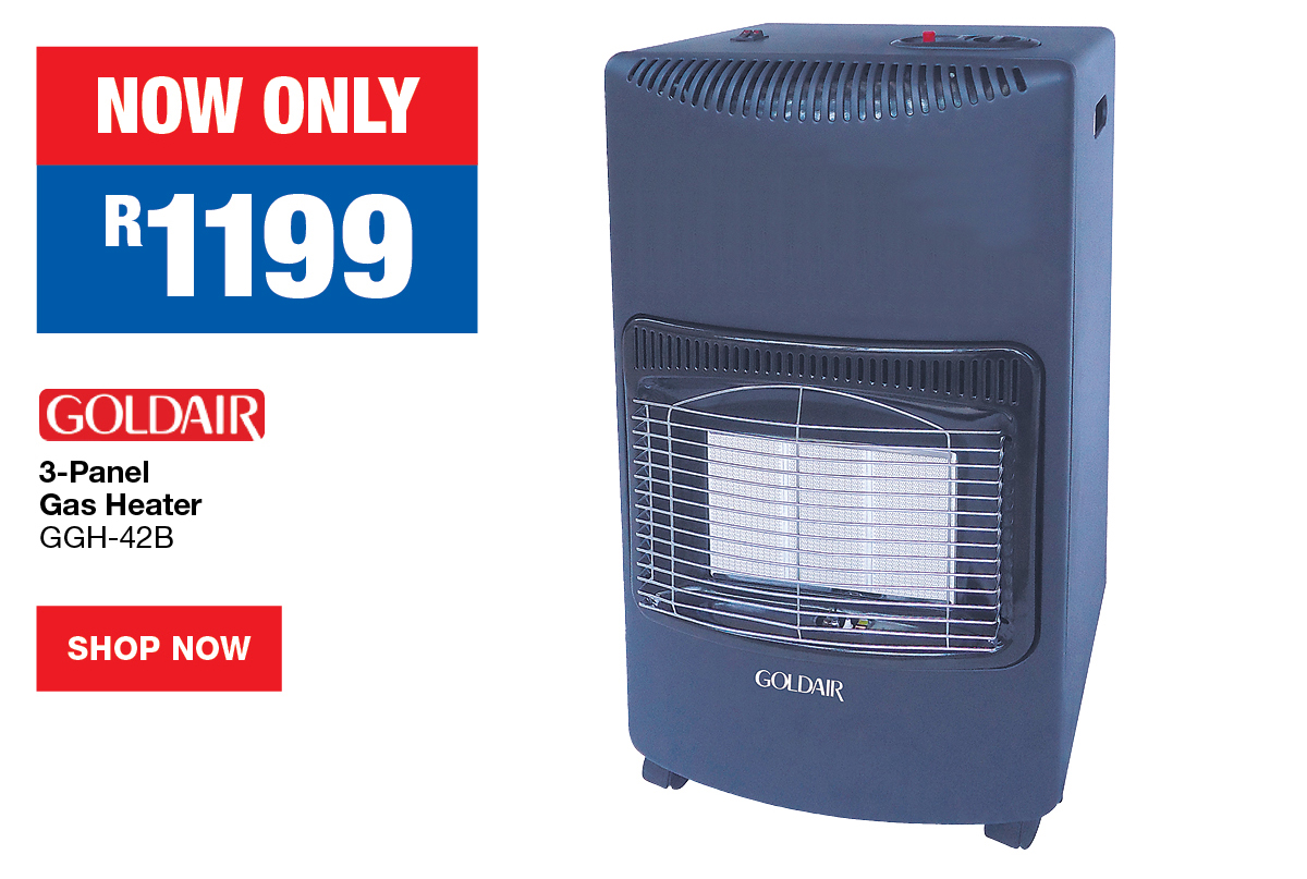 Goldair 3 Panel Gas Heater