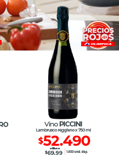 Vino tinto piccini lambrusco reggniano 