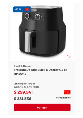 Freidora de Aire Black & Decker