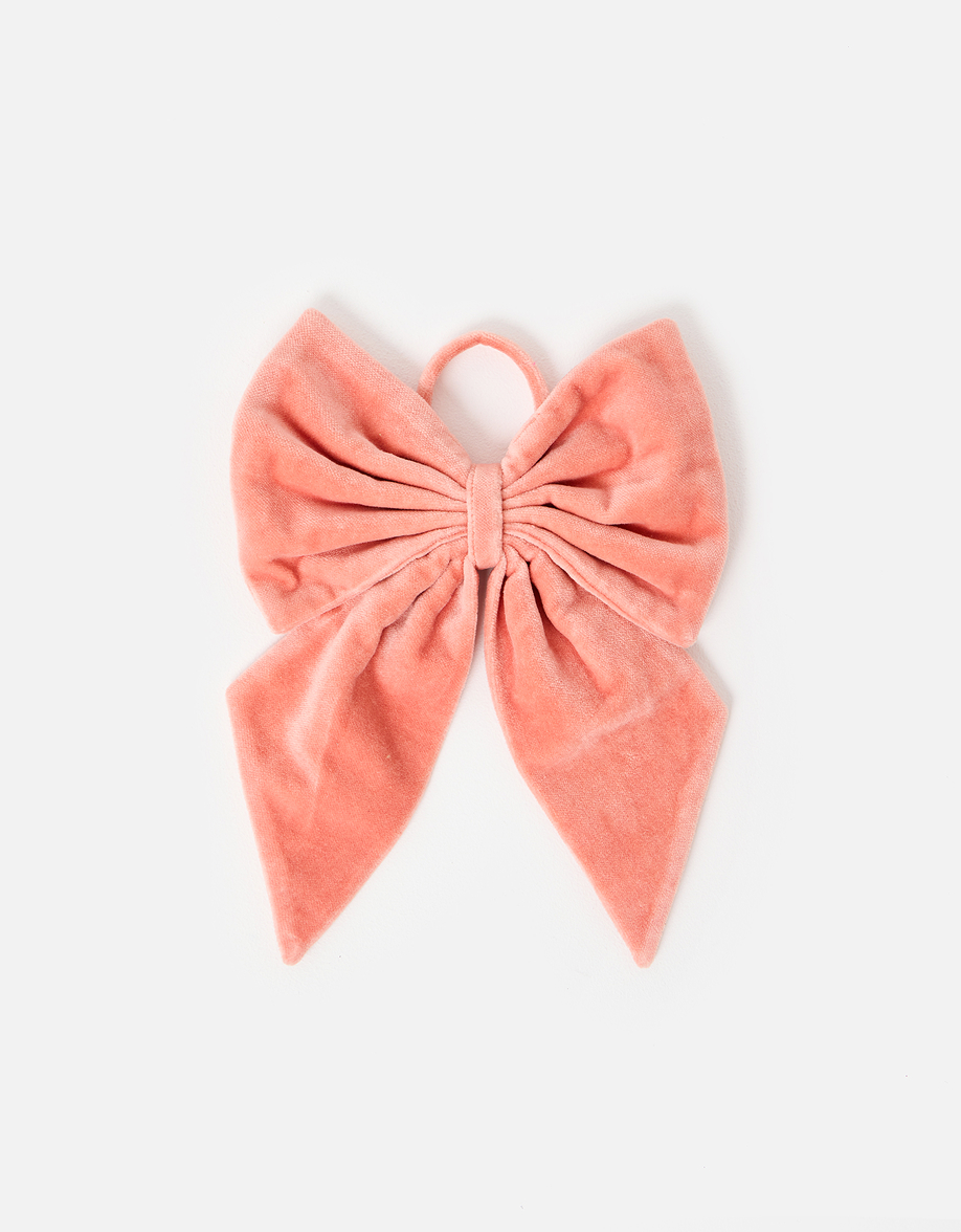 Pink Velvet Bow Decoration