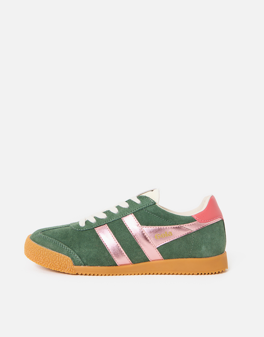 Gola Elan Glitz Evergreen & Pink Trainers