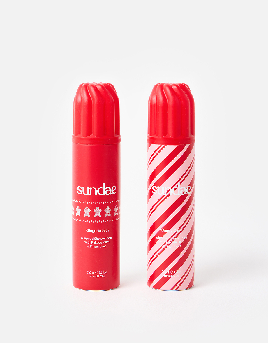 Sundae Christmas Shower Foam Set of Two