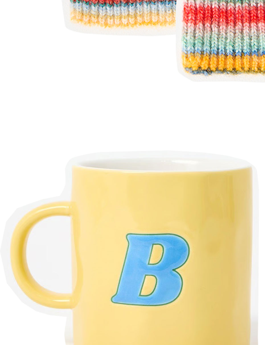 Ola Ceramic Alphabet Initial Mug B