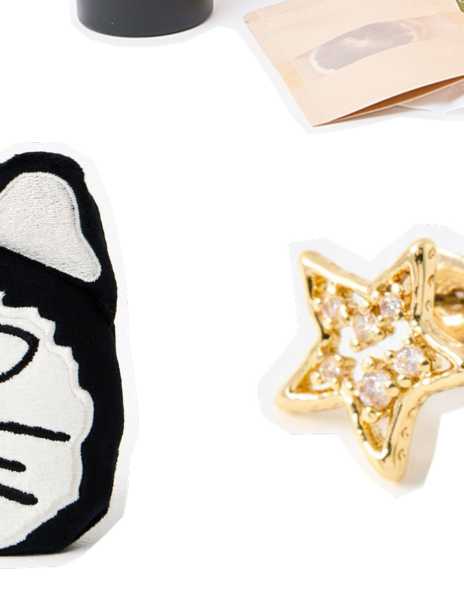 Elen Stone Star Gold Tone Stud Earrings