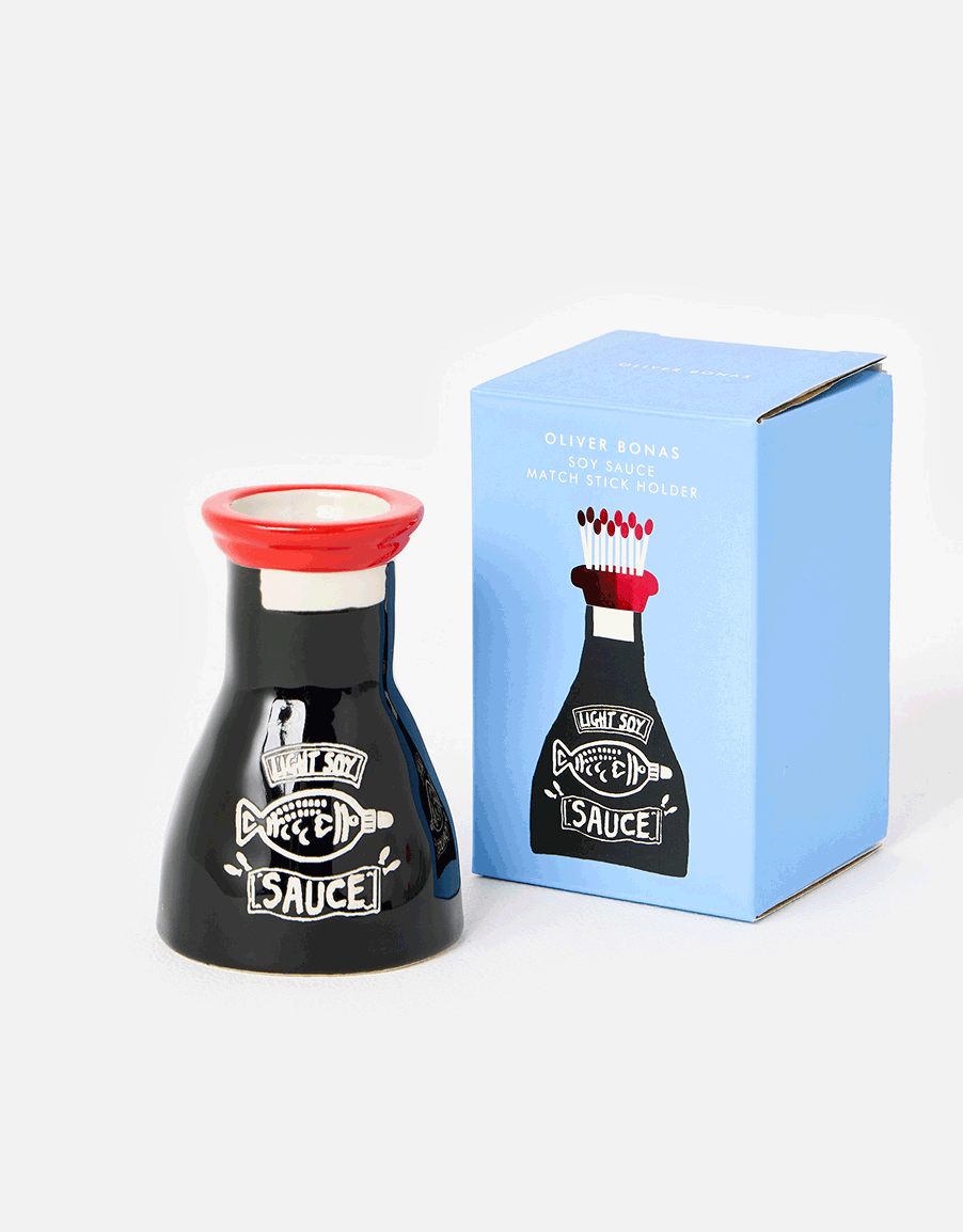 Soy Sauce Ceramic Matchstick Holder