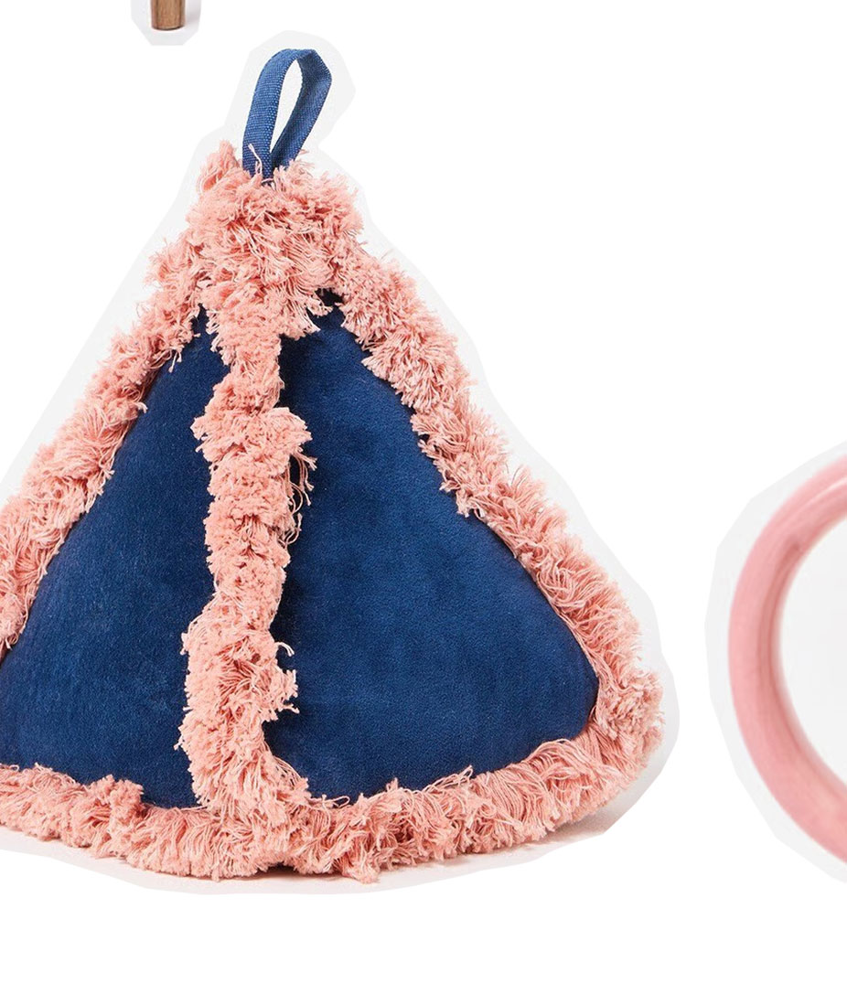 Issey Navy Velvet Door Stop