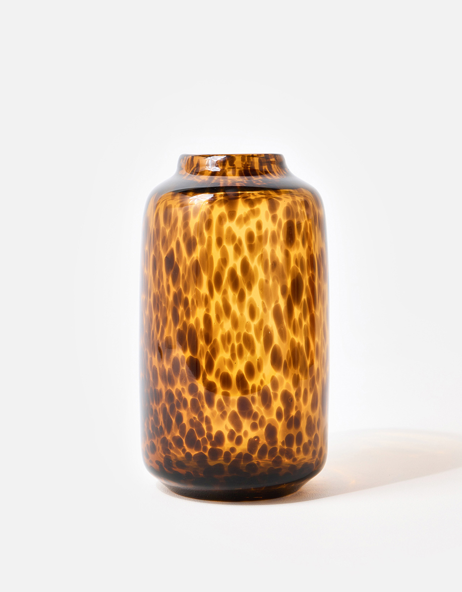 Padera Brown Speckle Glass Vase