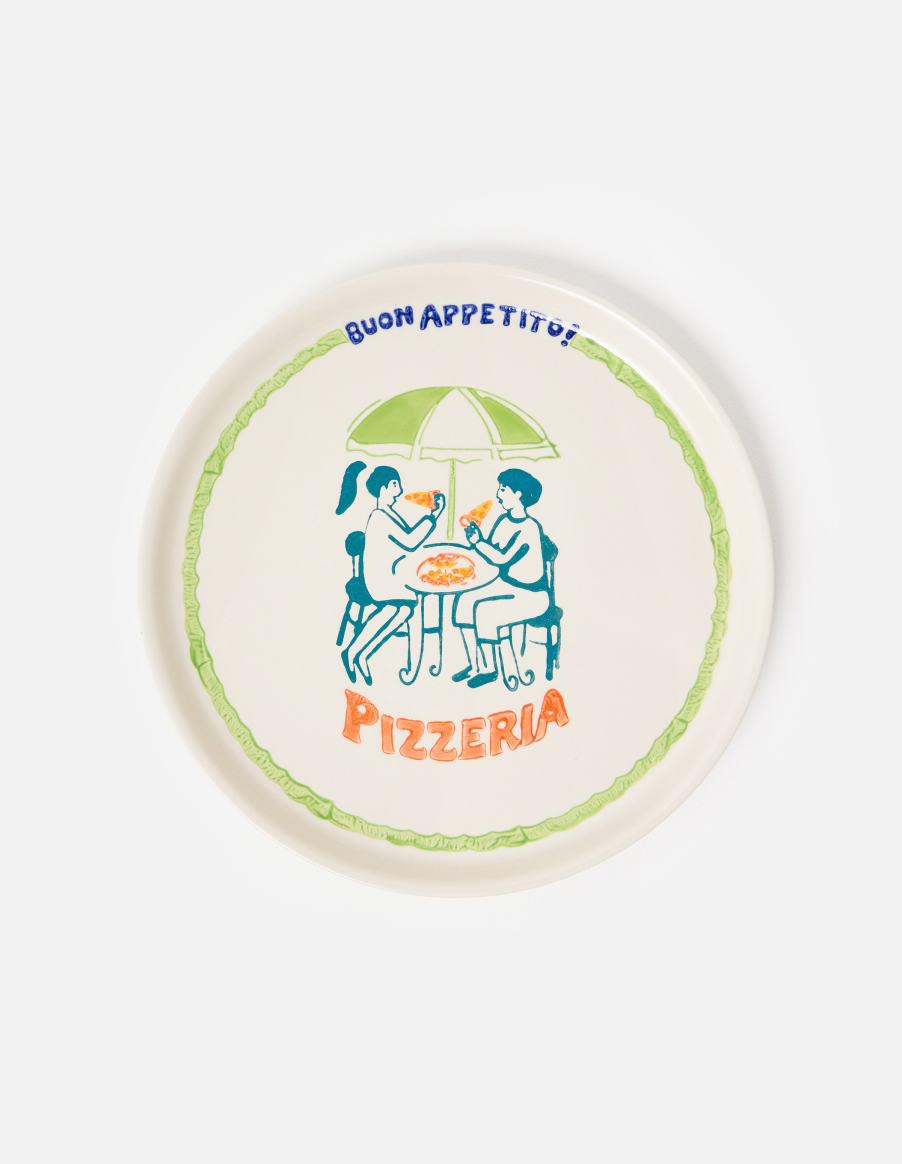 Pizzeria Ceramic Serving Plate