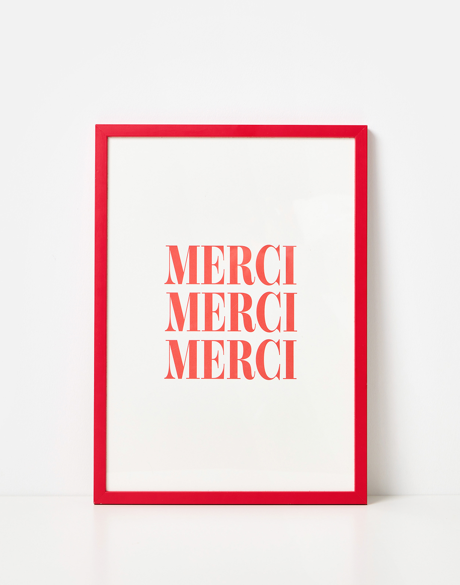 Merci Wall Art Print