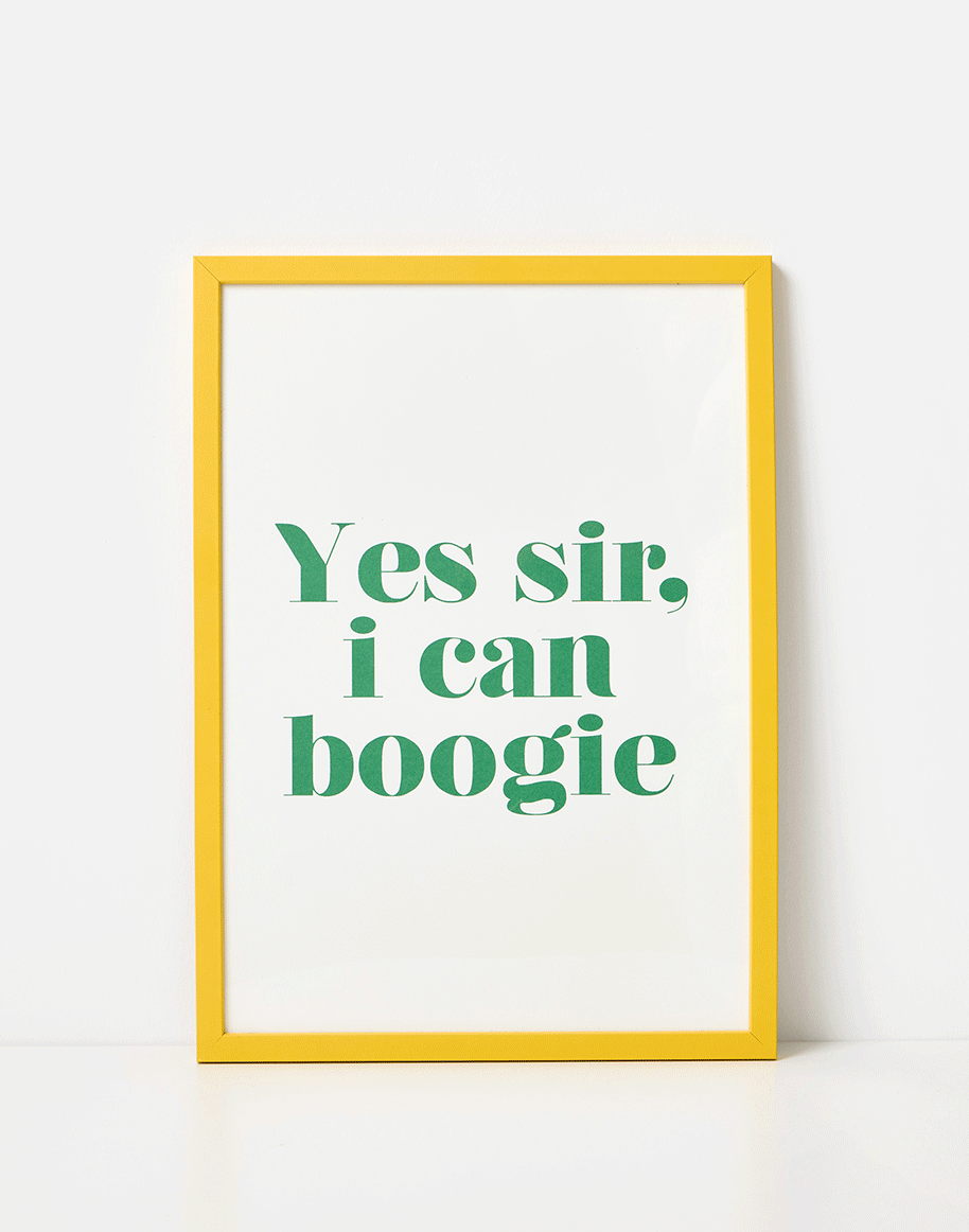 Yes Sir Wall Art Print