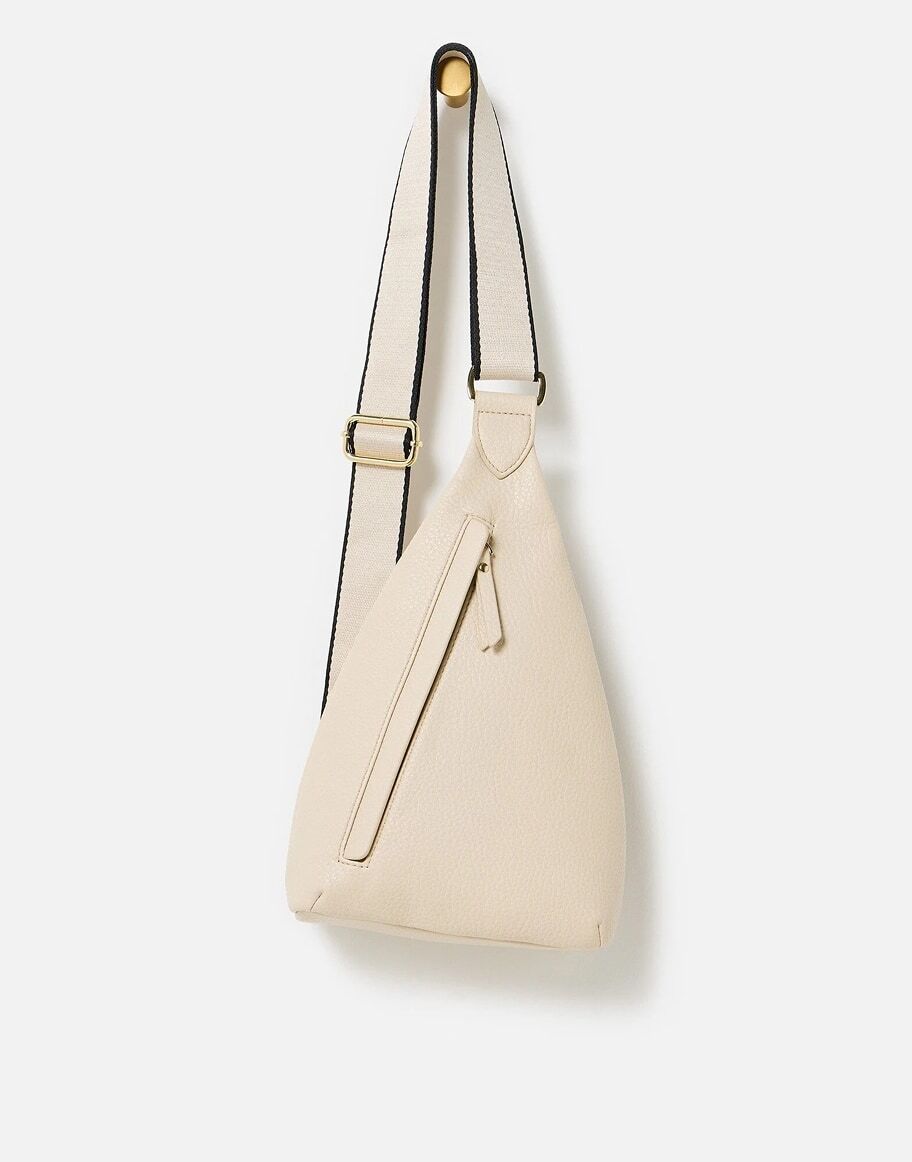 Brooke Ecru Cream Crossbody Belt Bag