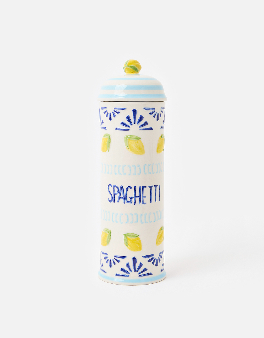 Lemon Ceramic Spaghetti Jar