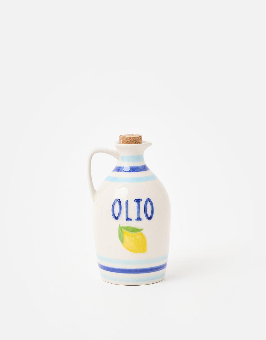 Lemon Ceramic Oil Bottle