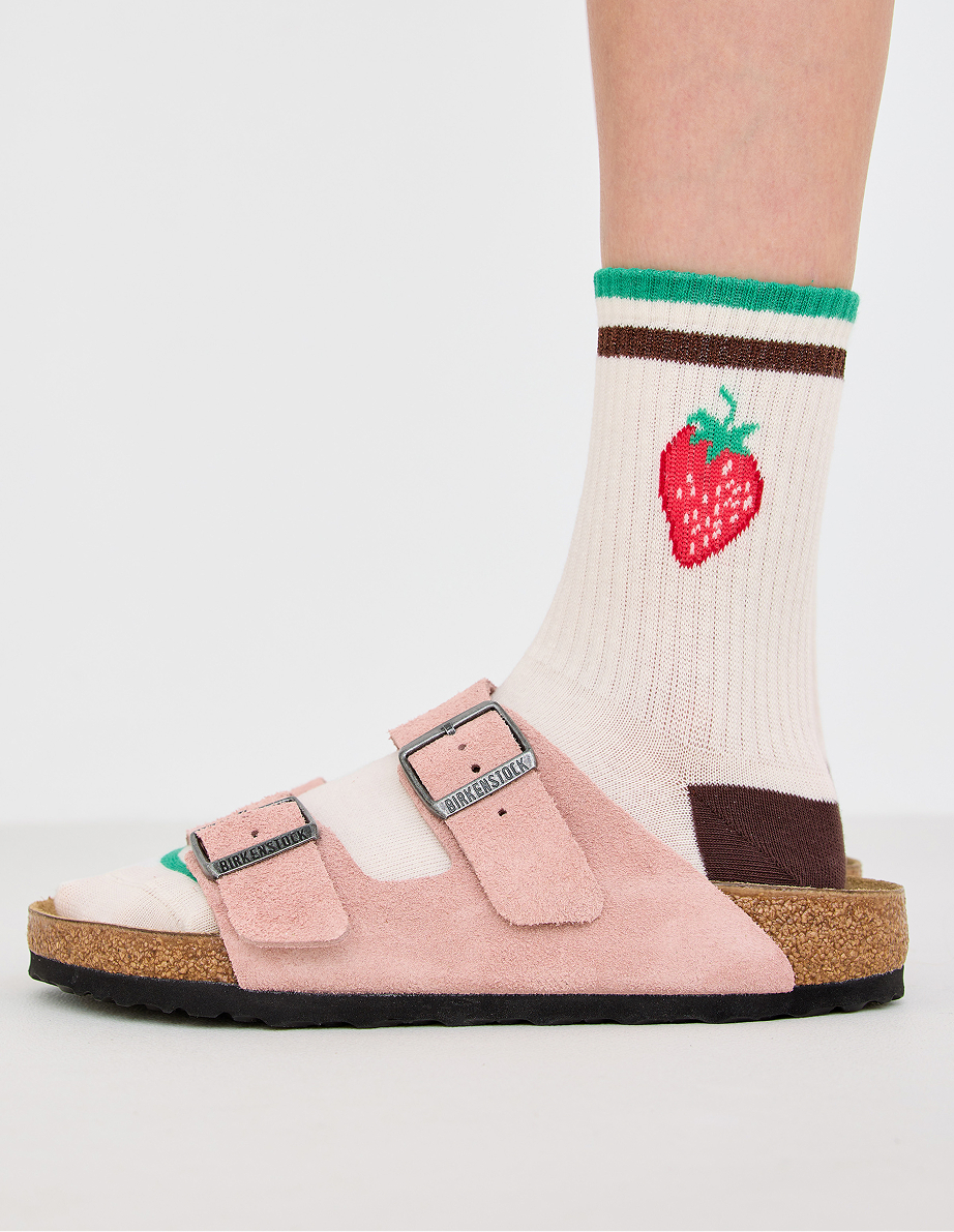 Birkenstock Arizona Pink Suede Sandals