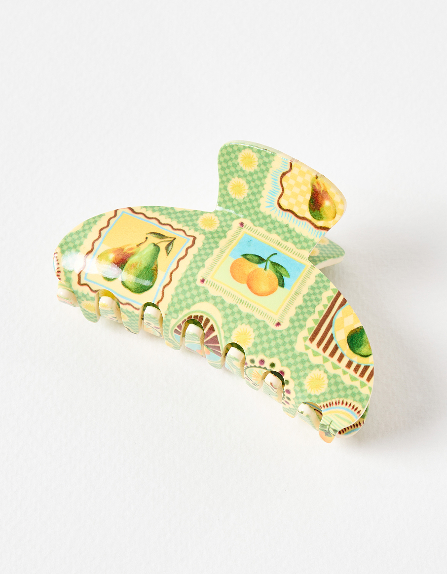 Valerie Fruit Printed Claw Clip
