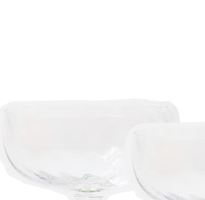 Alba Green Champagne Saucers Set of Four