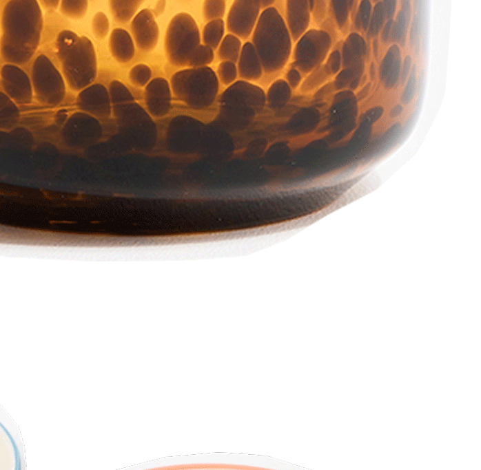 Padera Brown Speckle Glass Vase