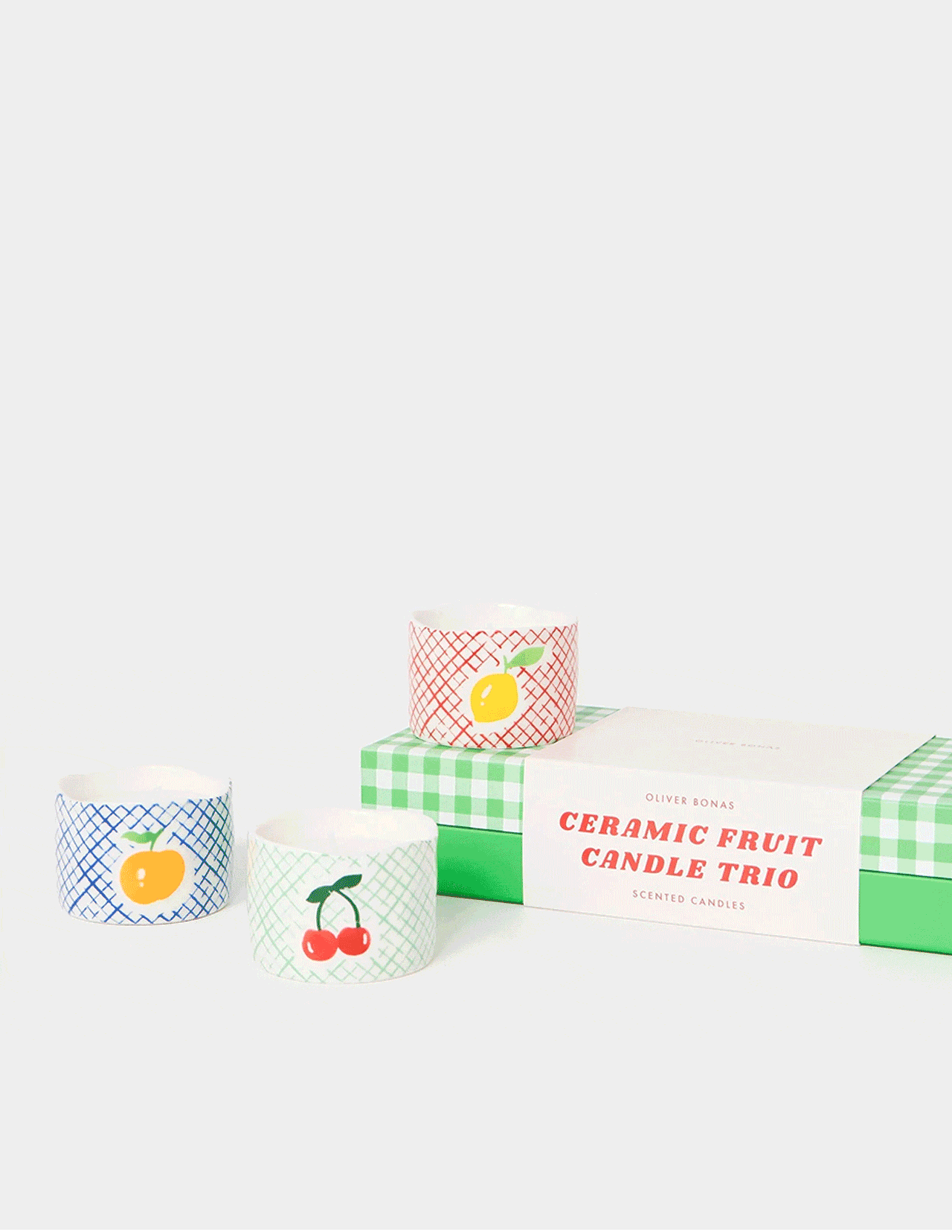 Fruit Scented Candles Set of Three