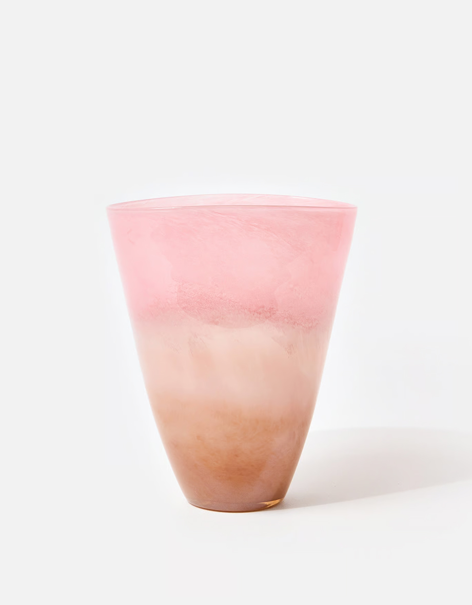 Solana Tonal Pink Glass Vase