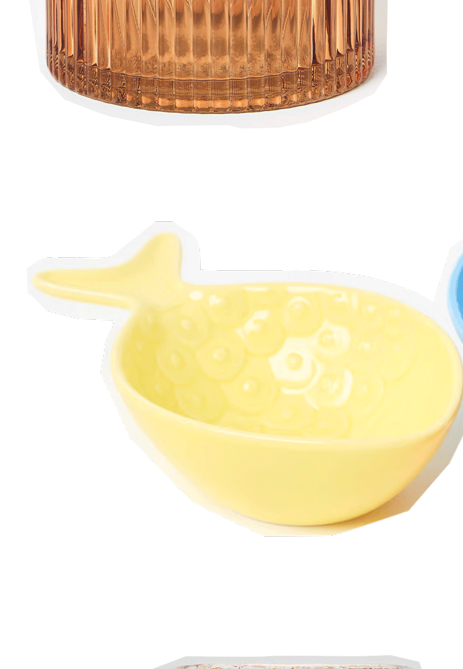 Albert Fish Ceramic Nesting Bowls Set of Three