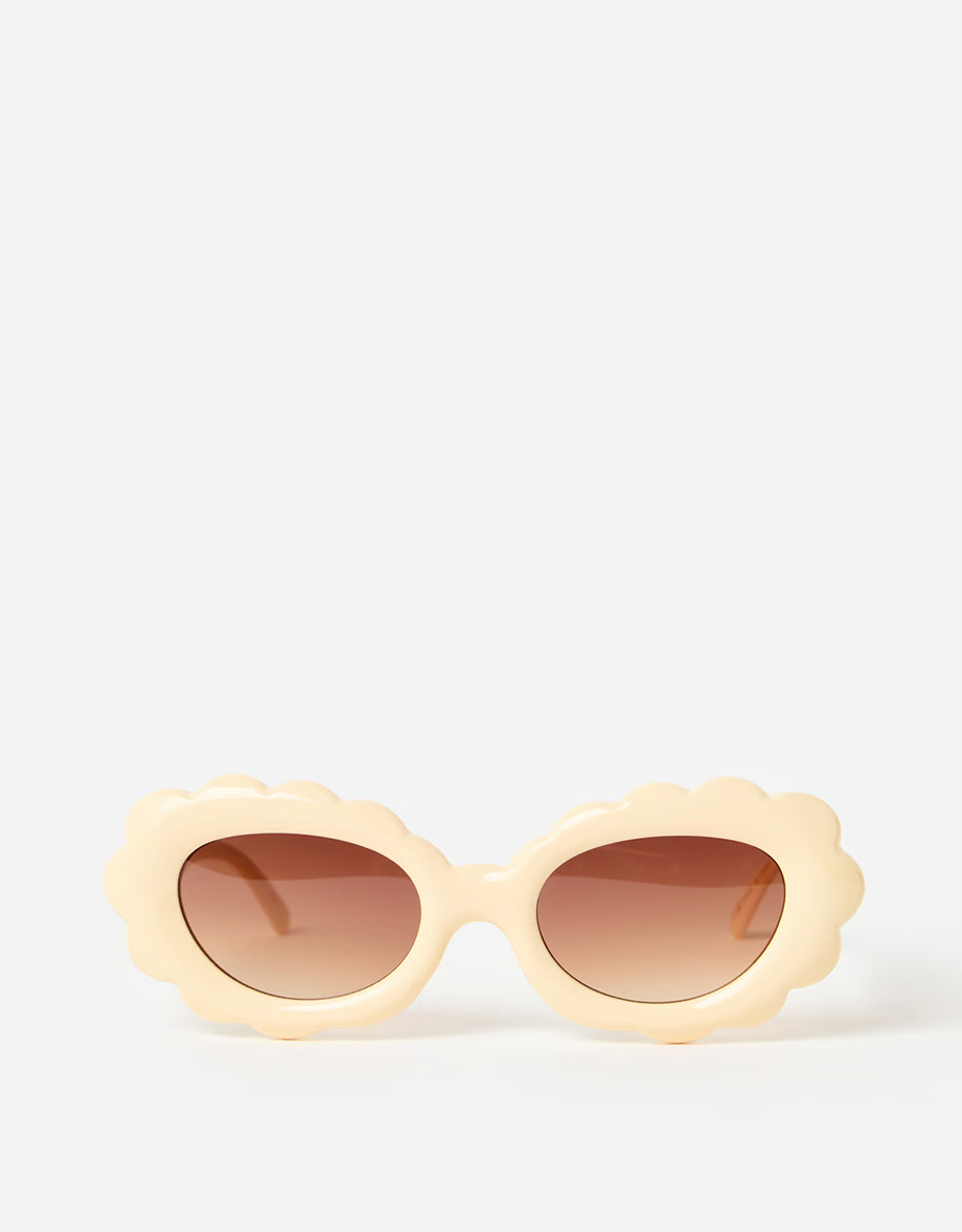 Butter Yellow Wavy Sunglasses